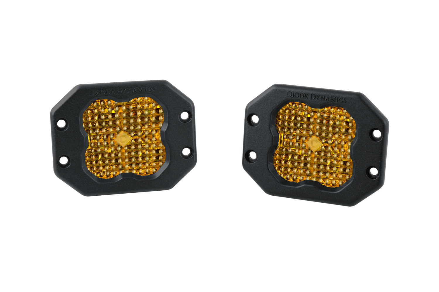 Diode Dynamics SS3 Pro ABL Yellow Flood Flush (pair)