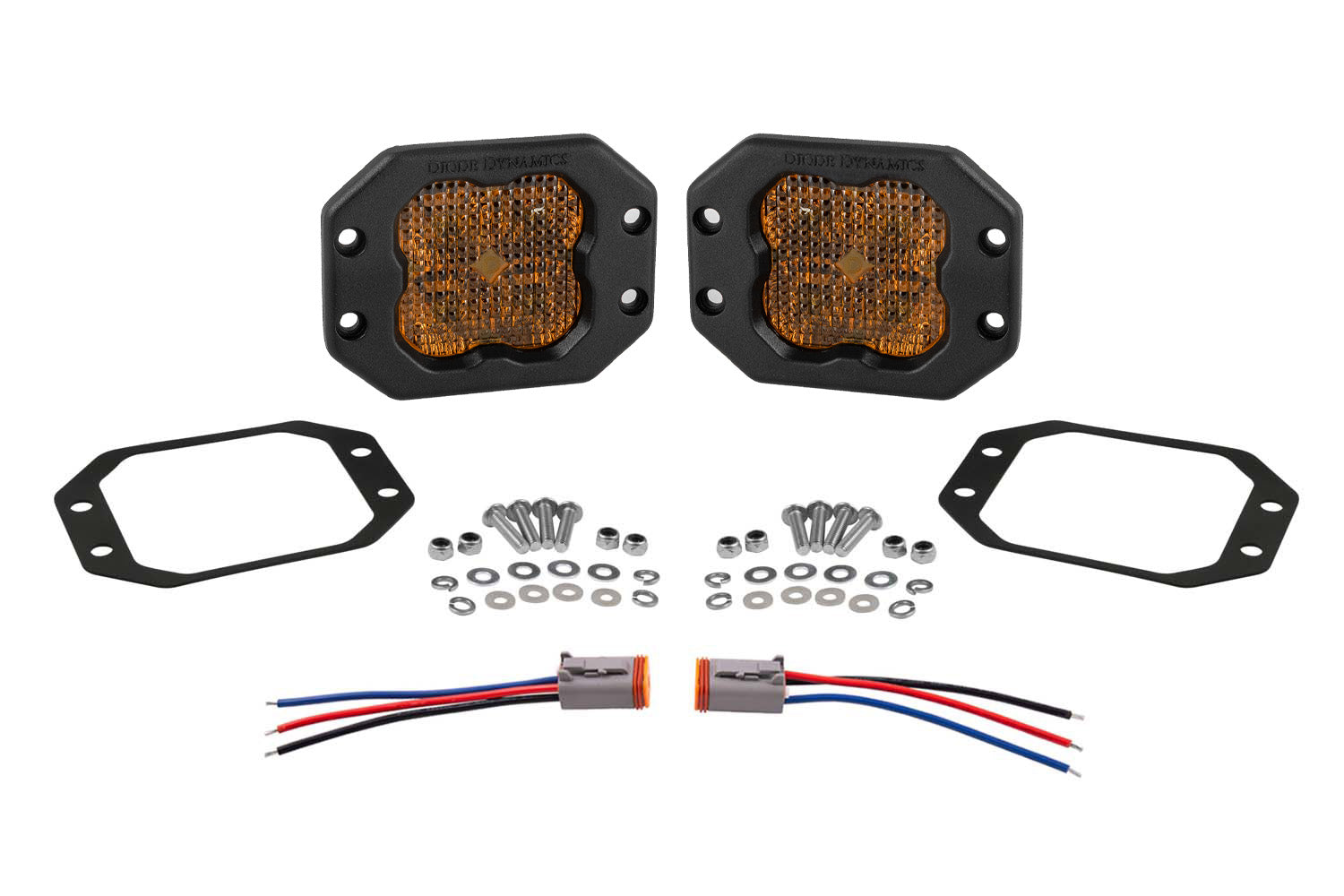 Diode Dynamics SS3 Sport ABL Yellow Combo Flush (pair)