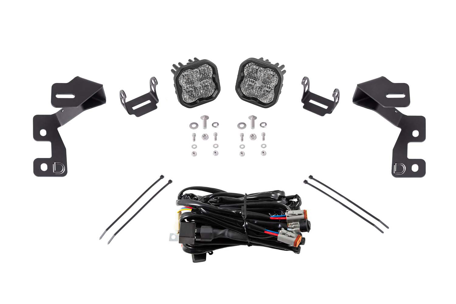 Diode Dynamics SS3 LED Ditch Light Kit for 2021+ Ford Bronco Sport Pro White Combo