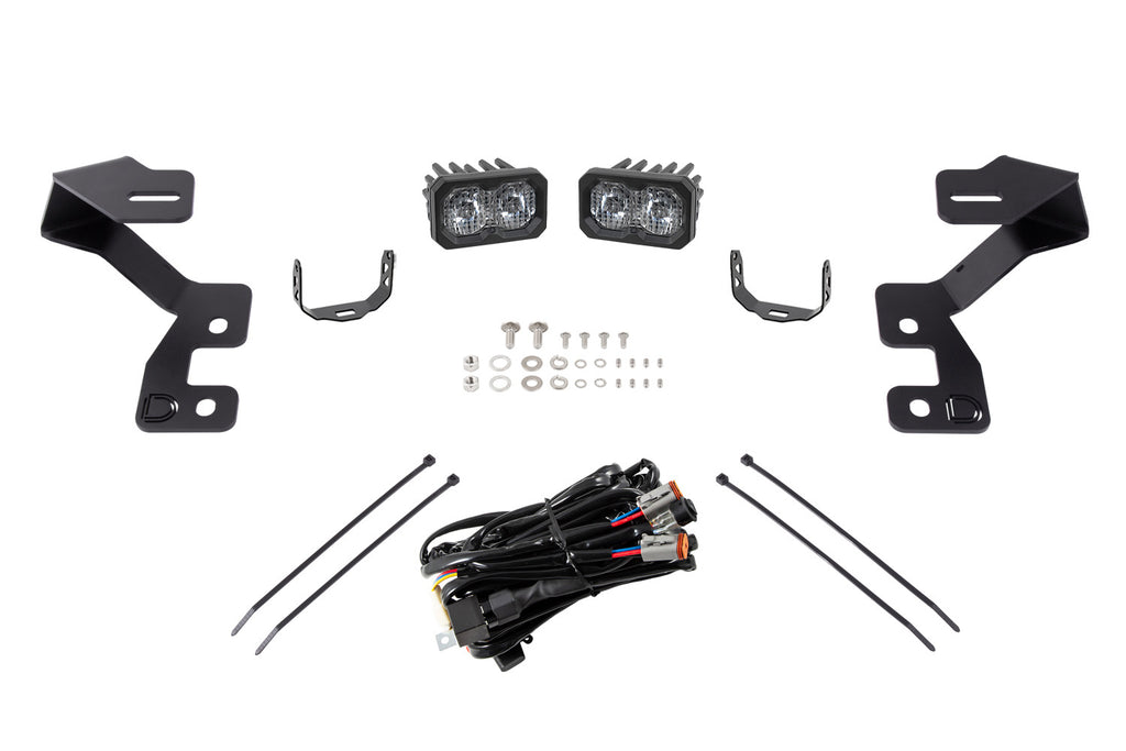 Diode Dynamics C2 2.0 LED Ditch Light Kit for 2021+ Ford Bronco Sport Sport White Combo/Driving