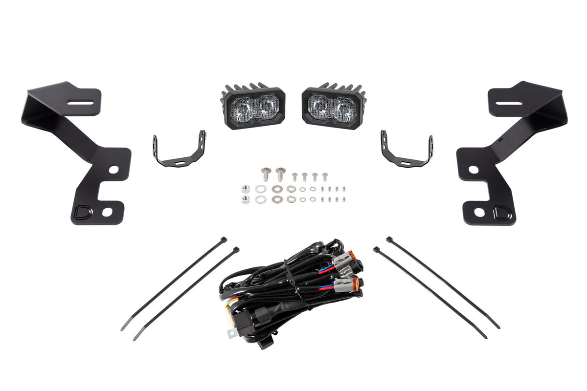 Diode Dynamics C2 2.0 LED Ditch Light Kit for 2021+ Ford Bronco Sport Sport White Combo/Driving