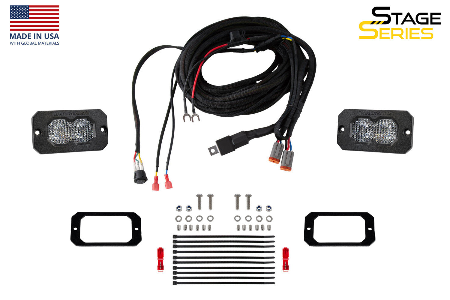 Diode Dynamics Stage Series Flush Mount Reverse Light Kit C1 Pro