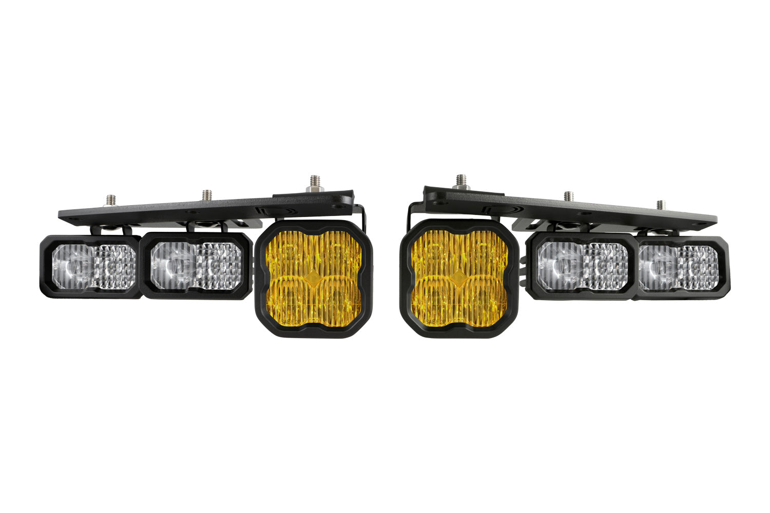 Diode Dynamics Stage Series Fog Pocket Kit for 2021+ Ford Bronco Yellow Pro