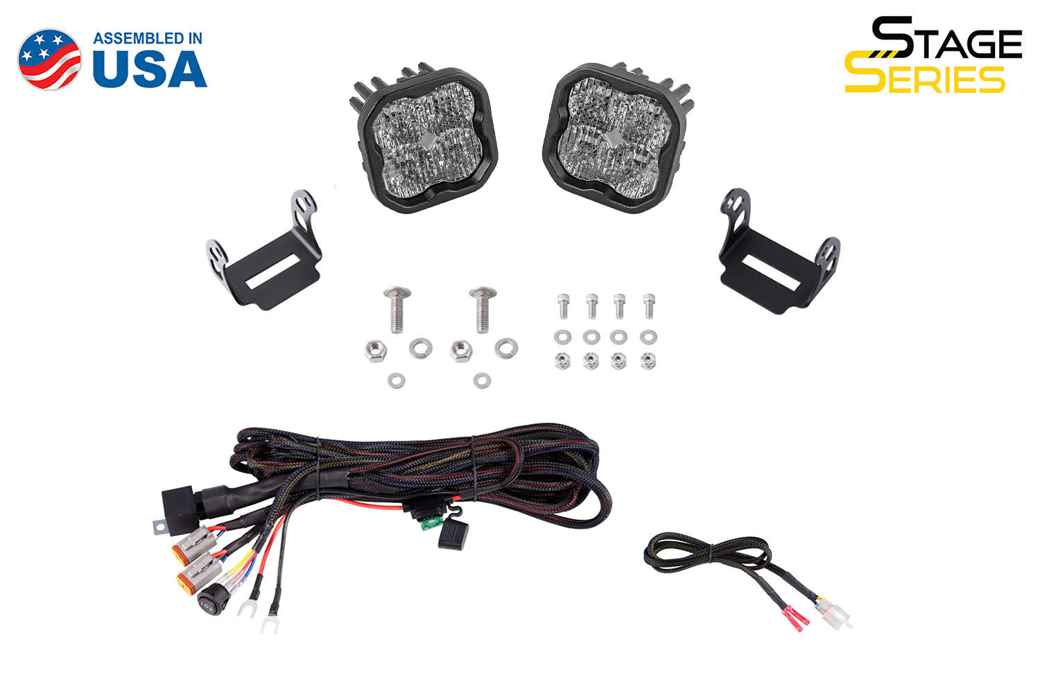 Diode Dynamics SS3 LED Ditch Light Kit for 2021+ Ford Bronco Pro White Combo