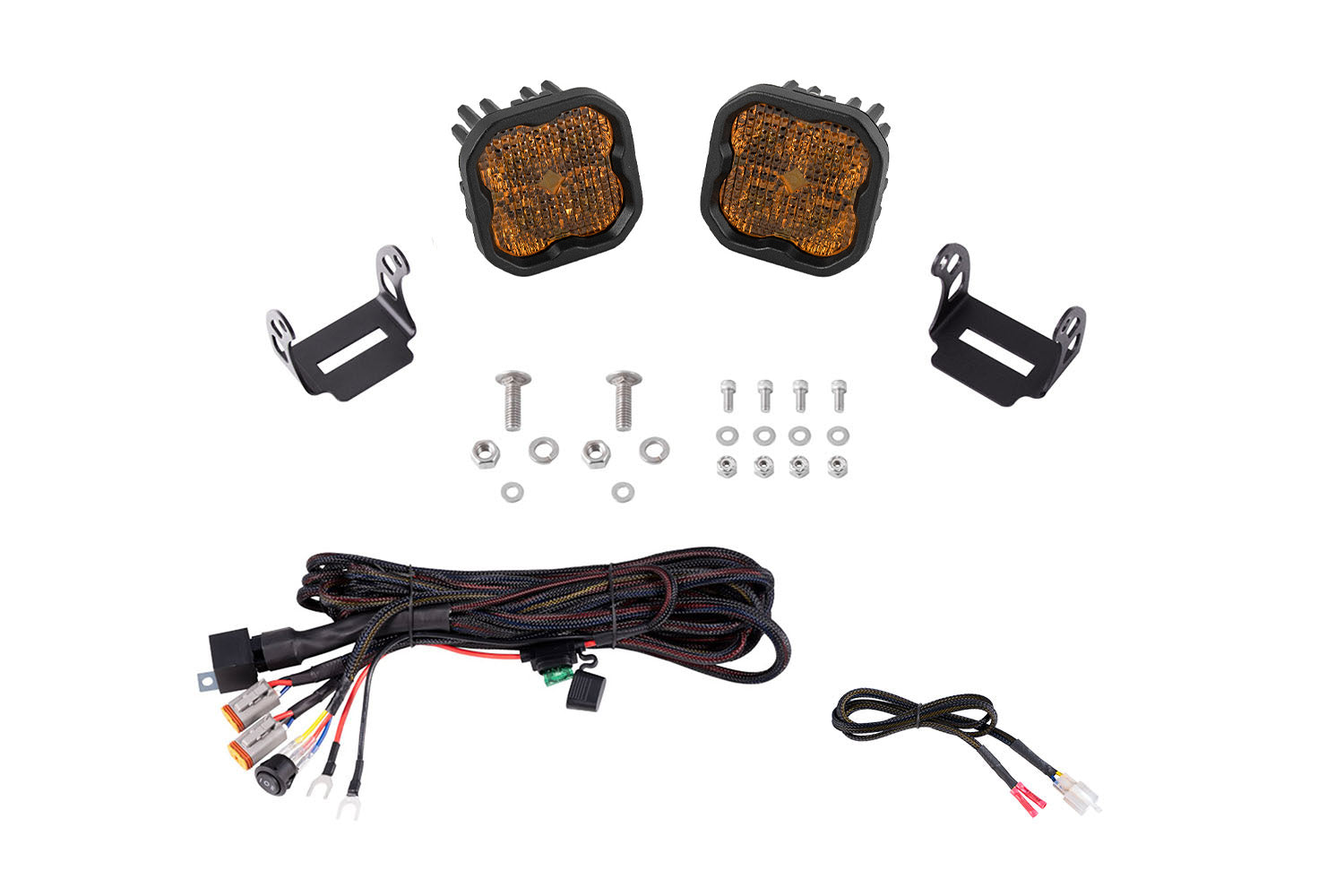 Diode Dynamics SS3 LED Ditch Light Kit for 2021+ Ford Bronco Pro Yellow Combo