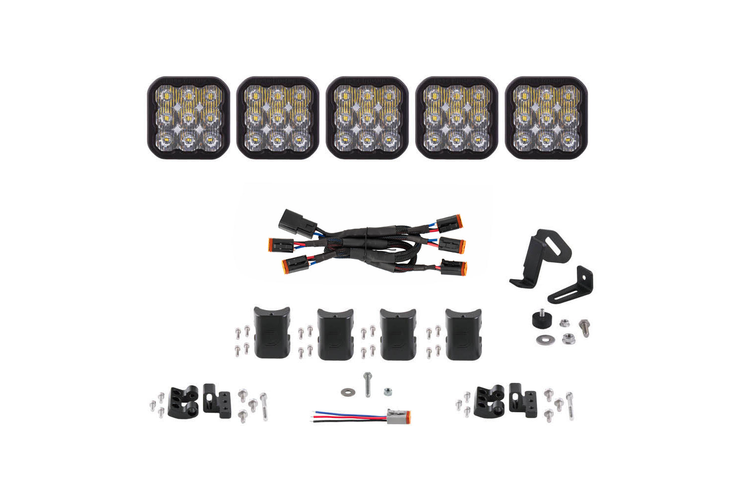Diode Dynamics SS5 Sport Universal CrossLink 5-Pod Lightbar White Driving