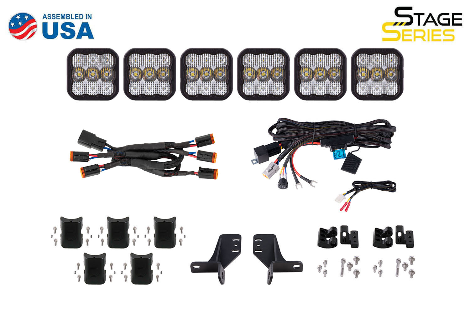 Diode Dynamics Stage Series Grille Bracket Kit for 2021+ Ford Bronco