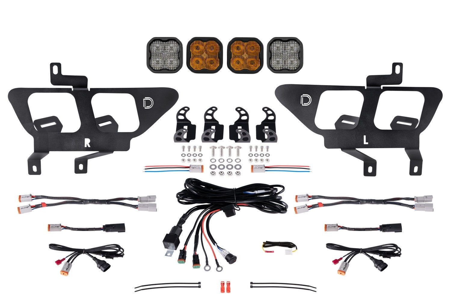 Diode Dynamics SS3 LED Fog Pocket Kit for 2021-2023 Ford F-150 Yellow Max