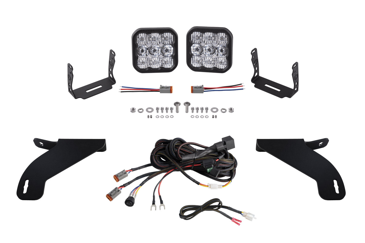 Diode Dynamics SS5 Bumper LED Pod Light Kit for 2021-2023 Ford F-150 Pro White Driving