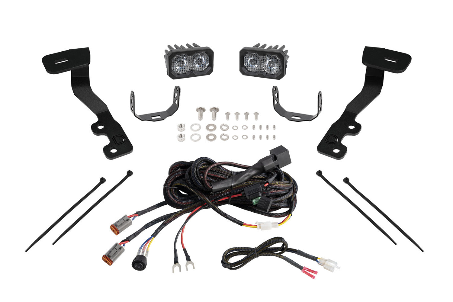 Diode Dynamics Stage Series Ditch Light Kit for 2022+ Toyota Tundra C2 2.0 Sport White Combo/Driving
