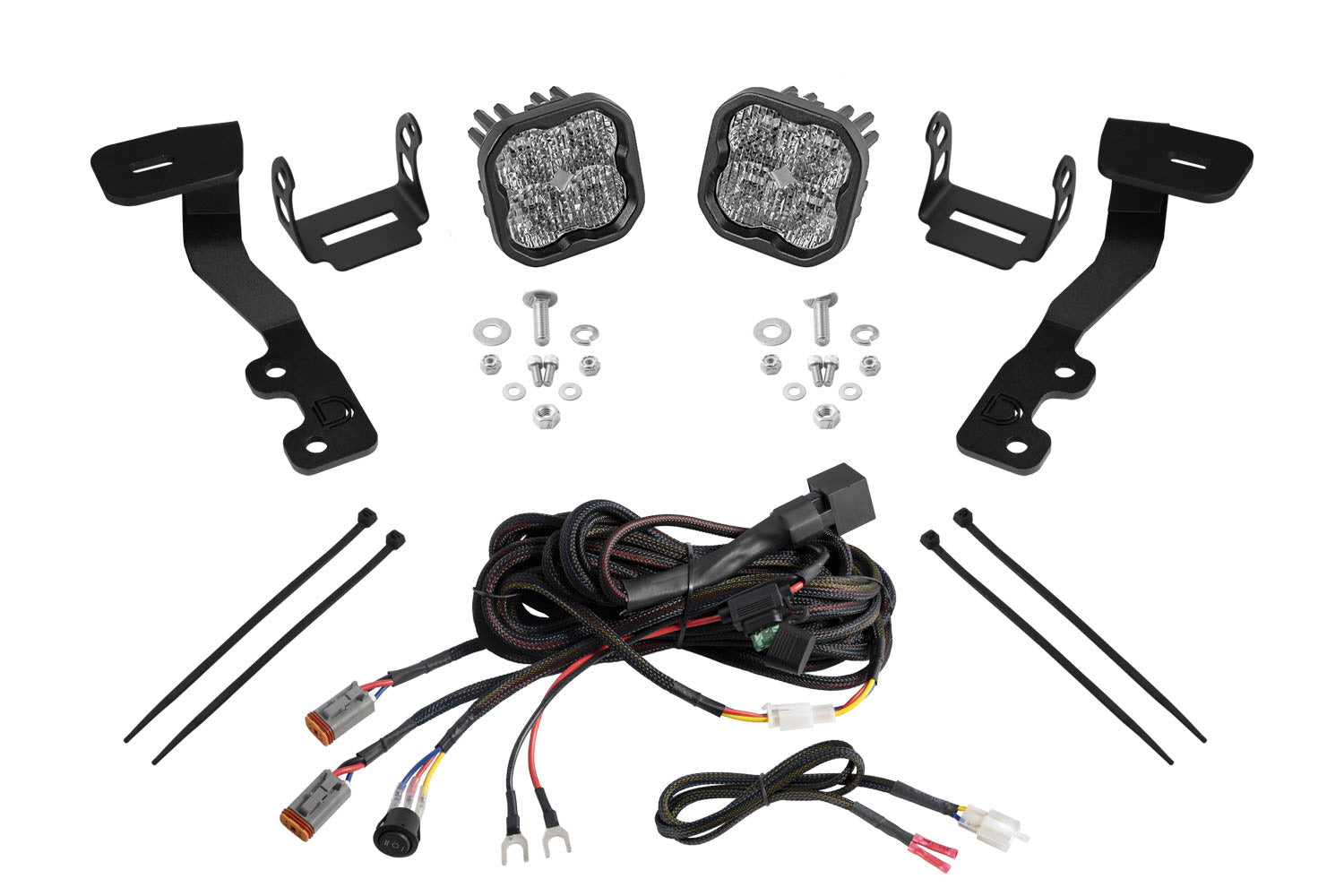 Diode Dynamics Stage Series Ditch Light Kit for 2022+ Toyota Tundra SS3 Sport White Combo
