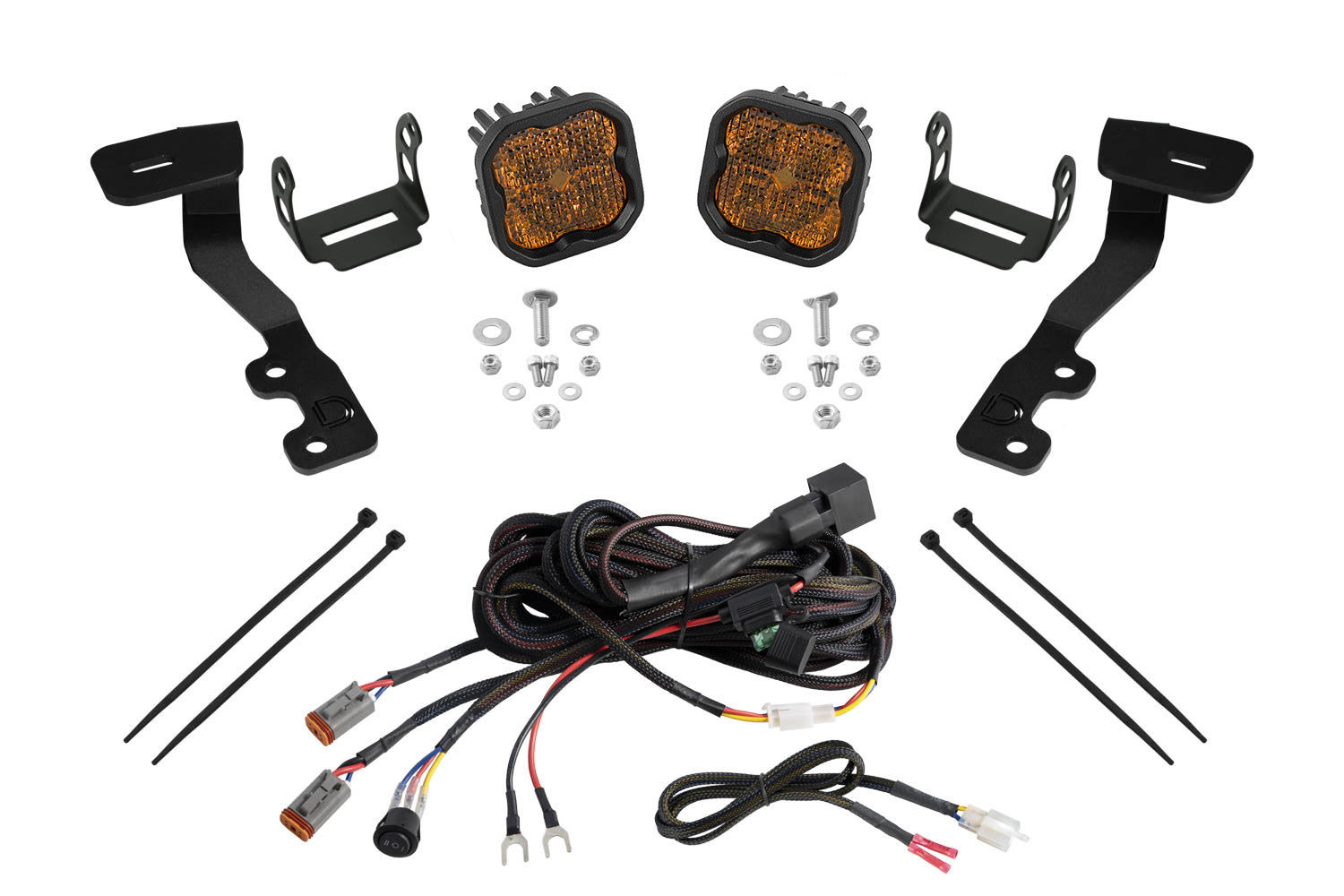 Diode Dynamics Stage Series Ditch Light Kit for 2022+ Toyota Tundra SS3 Pro Yellow Combo