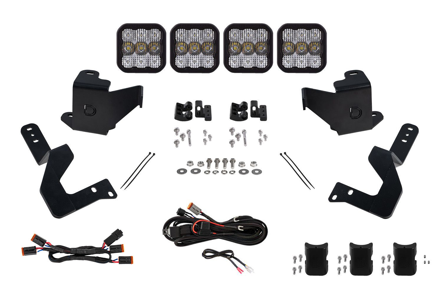 Diode Dynamics SS5 Grille CrossLink Lightbar Kit for 2022+ Toyota Tundra Sport White Combo