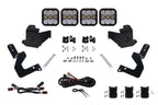 Diode Dynamics SS5 Grille CrossLink Lightbar Kit for 2024+ Toyota Tacoma Sport White Combo