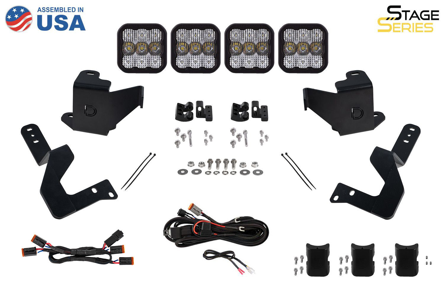 Diode Dynamics SS5 Grille CrossLink Lightbar Kit for 2022+ Toyota Tundra Sport White Combo
