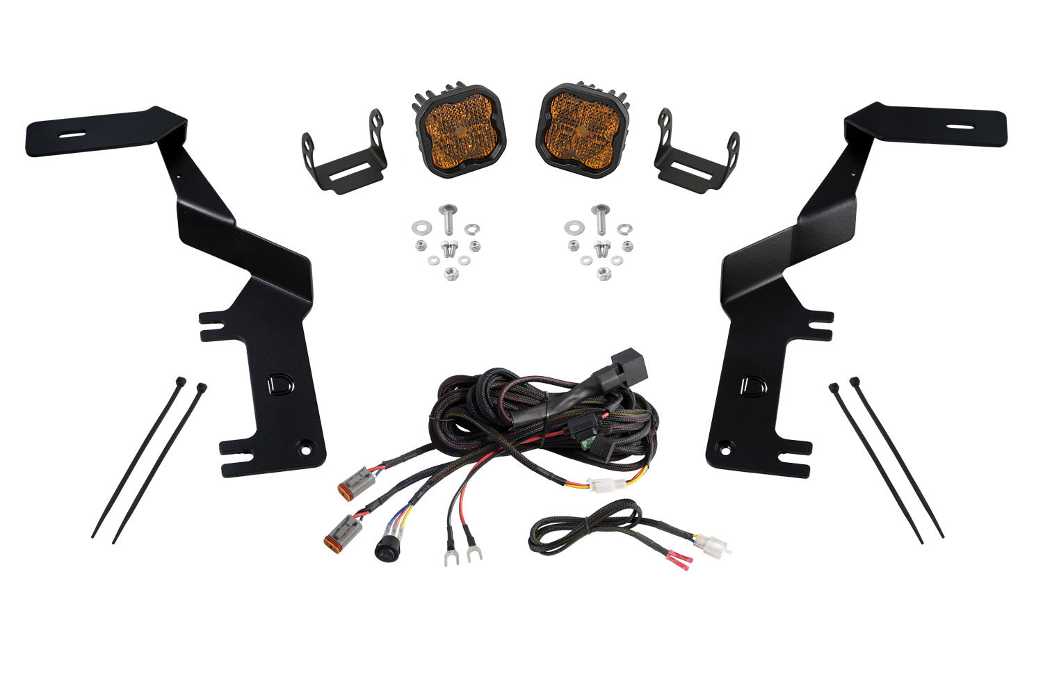 Diode Dynamics Stage Series Ditch Light Kit for 2017-2022 Ford Super Duty SS3 Pro Yellow Combo