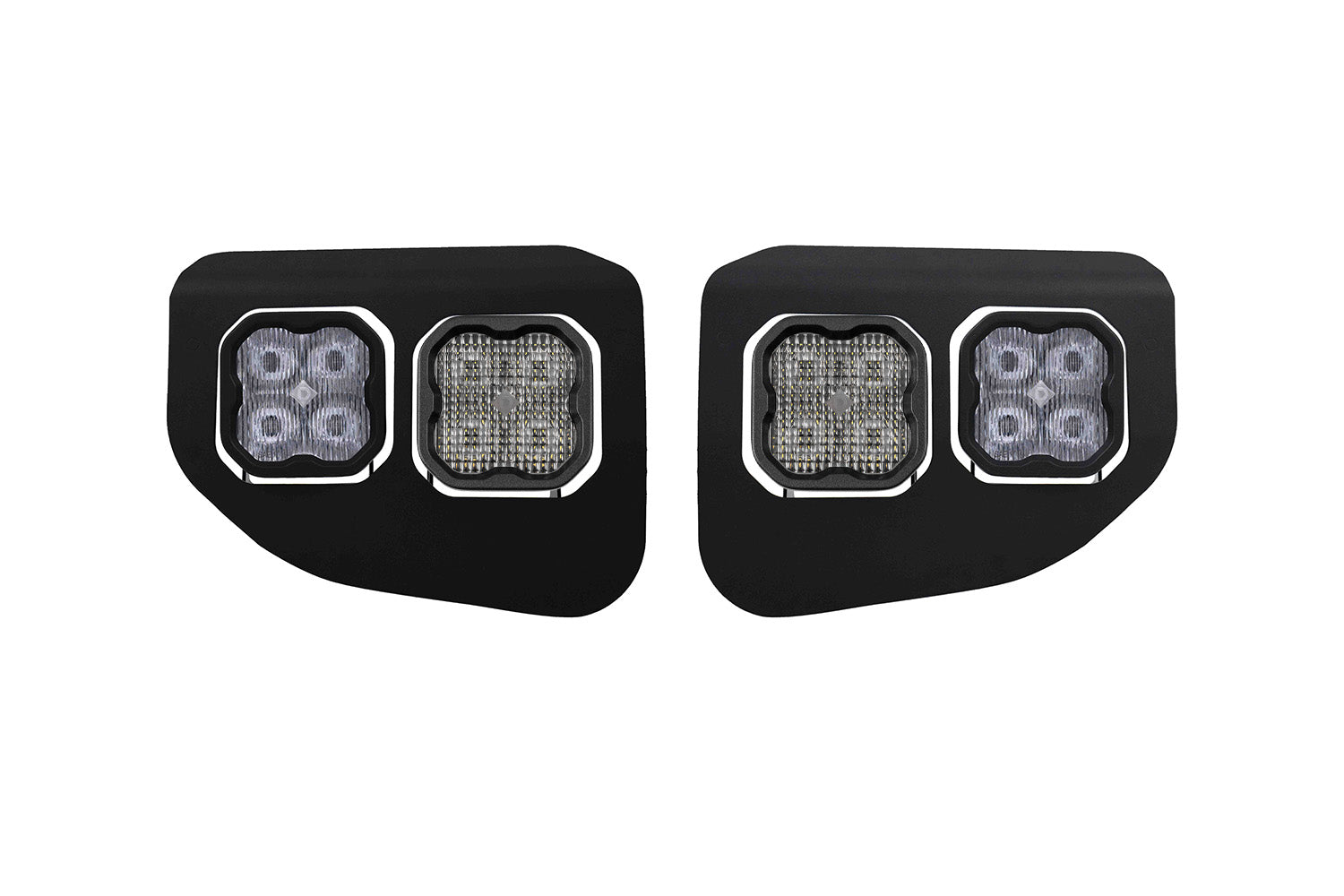 Diode Dynamics SS3 LED Fog Pocket Kit for 2020-2022 Ford Super Duty Yellow Pro