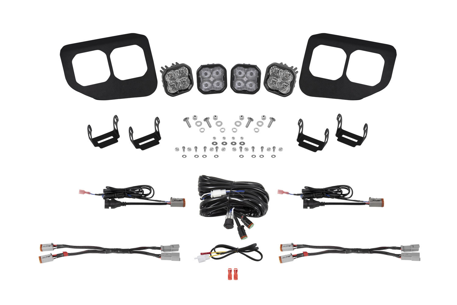 Diode Dynamics SS3 LED Fog Pocket Kit for 2020-2022 Ford Super Duty White Pro