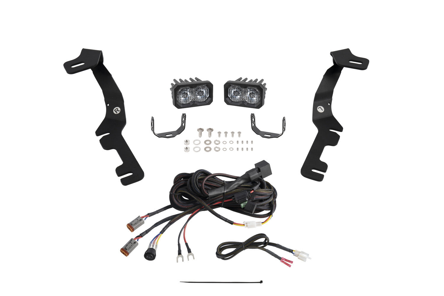 Diode Dynamics Stage Series Ditch Light Kit for 2019-2024 Ram C2 2.0 Sport White Combo/Driving