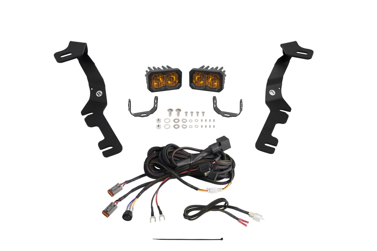 Diode Dynamics Stage Series Ditch Light Kit for 2019-2024 Ram C2 2.0 Pro Yellow Combo