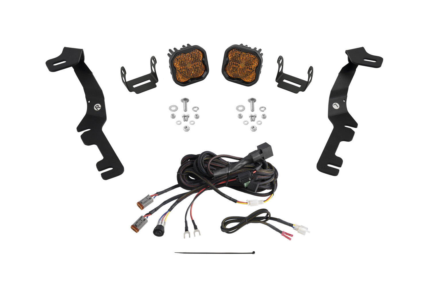 Diode Dynamics Stage Series Ditch Light Kit for 2019-2024 Ram SS3 Pro Yellow Combo
