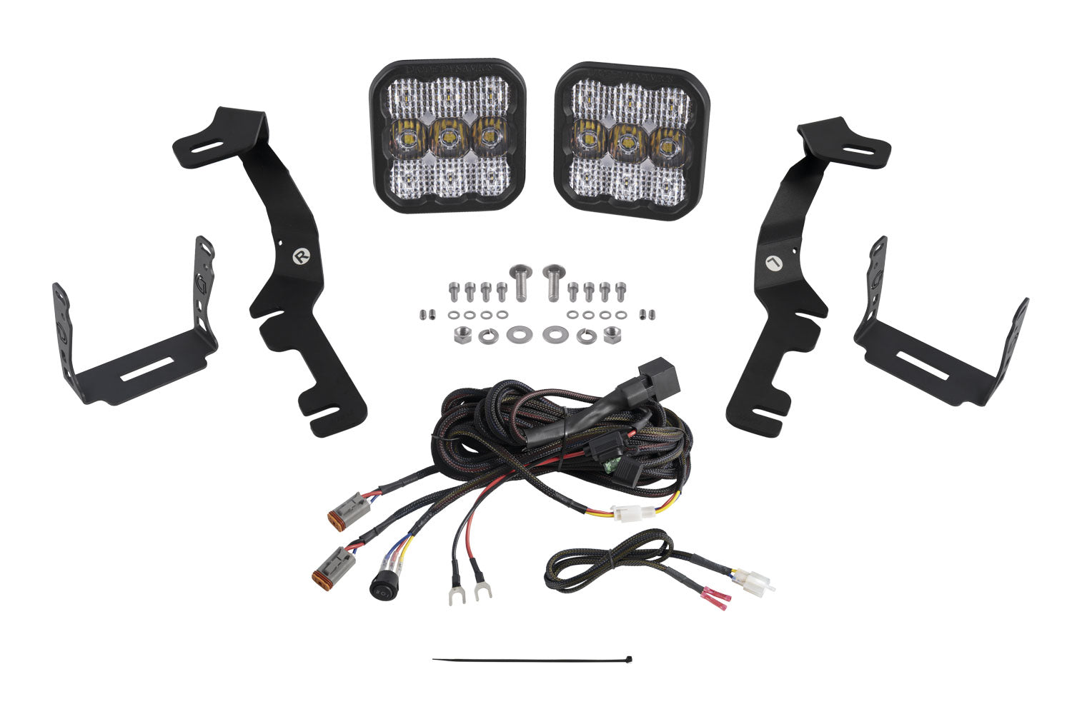 Diode Dynamics Stage Series Ditch Light Kit for 2019-2024 Ram SS5 Sport White Combo