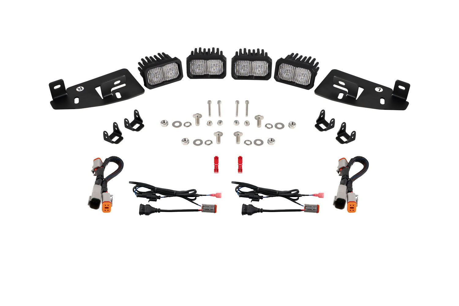 Diode Dynamics SSC2 LED Fog Pocket Kit for 2019-2024 Ram White Sport