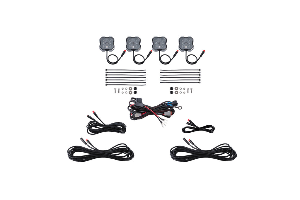 Diode Dynamics RGBW Rock Light Installer Kit (4-pack)