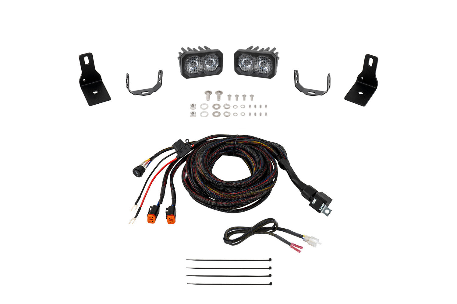 Diode Dynamics Stage Series Ditch Light Kit for 2022+ Ford Maverick C2 2.0 Pro White Combo/Driving