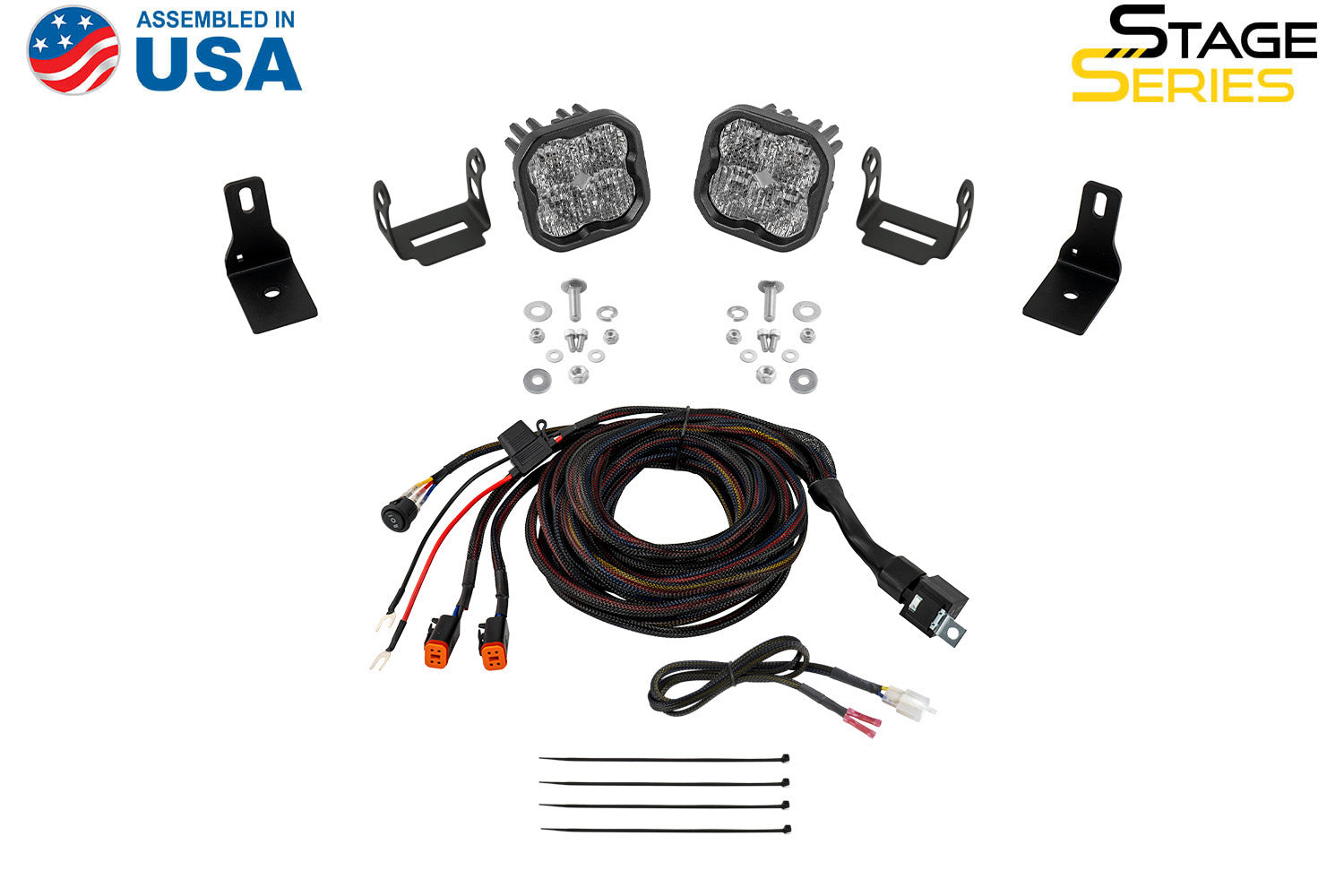 Diode Dynamics Stage Series Ditch Light Kit for 2022+ Ford Maverick SS3 Pro White Combo