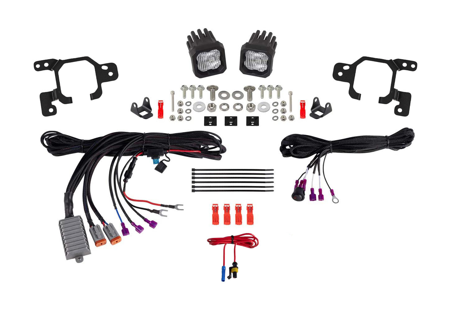 Diode Dynamics SSC1 Add-On LED Fog Light Kit SAE Fog for 2023-2026 Chevrolet Colorado White