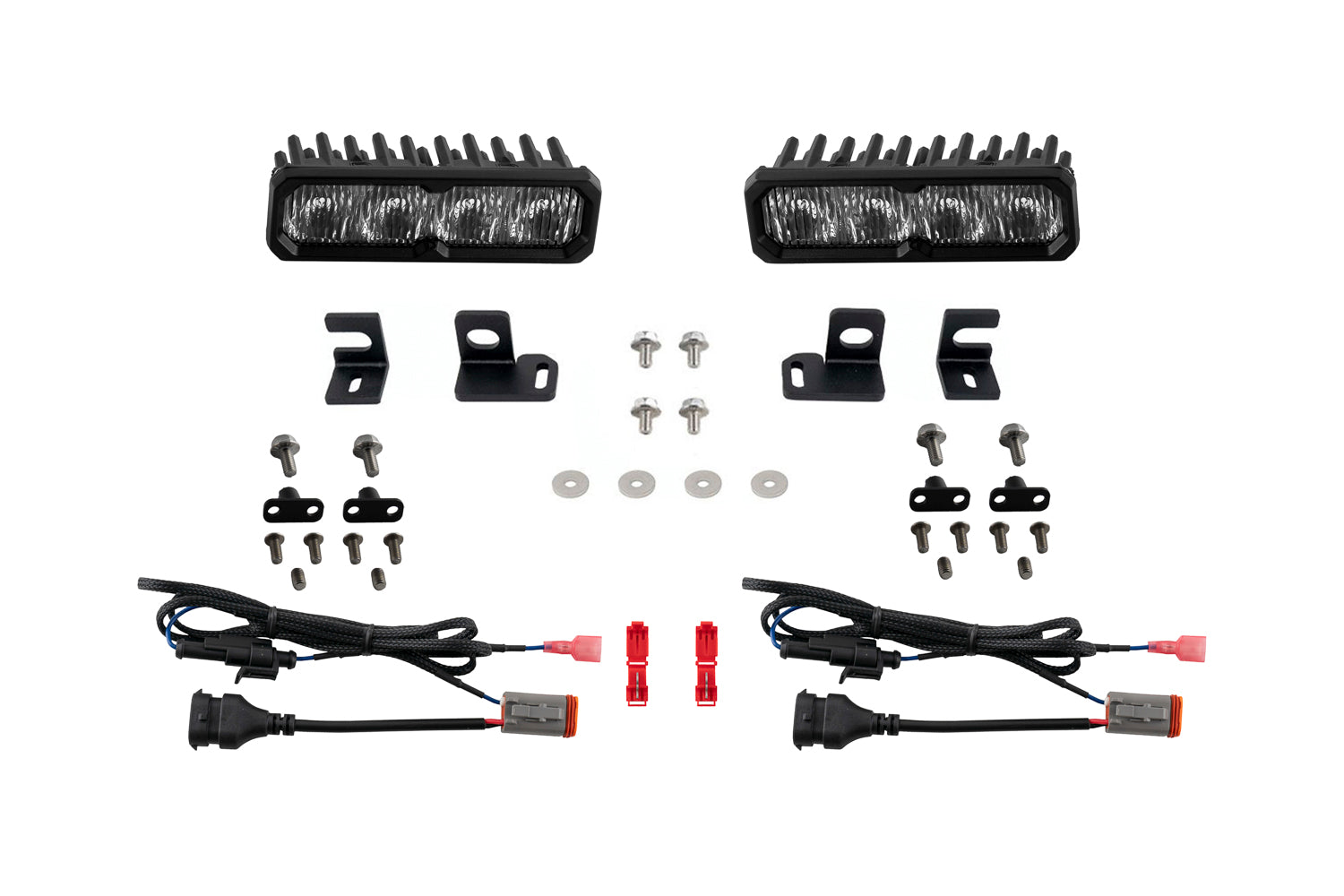 Diode Dynamics Tacoma 2024 Fog SS6 Sport LED Kit White