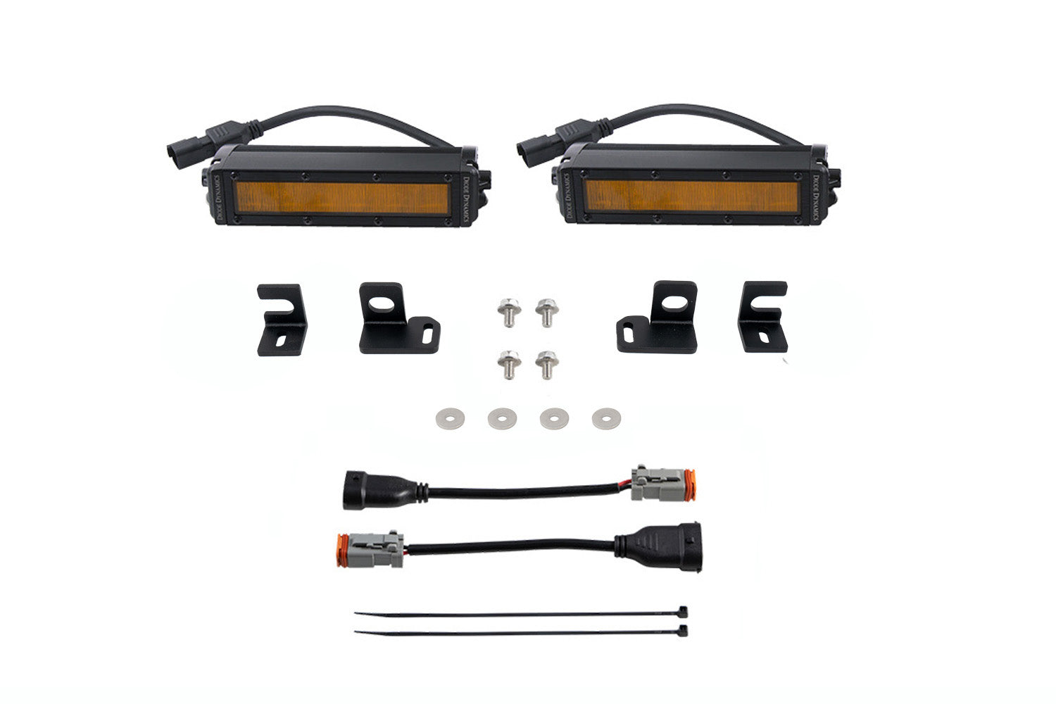 Diode Dynamics SS6 LED Fog Light Kit for 2024+ Toyota Tacoma Amber Wide