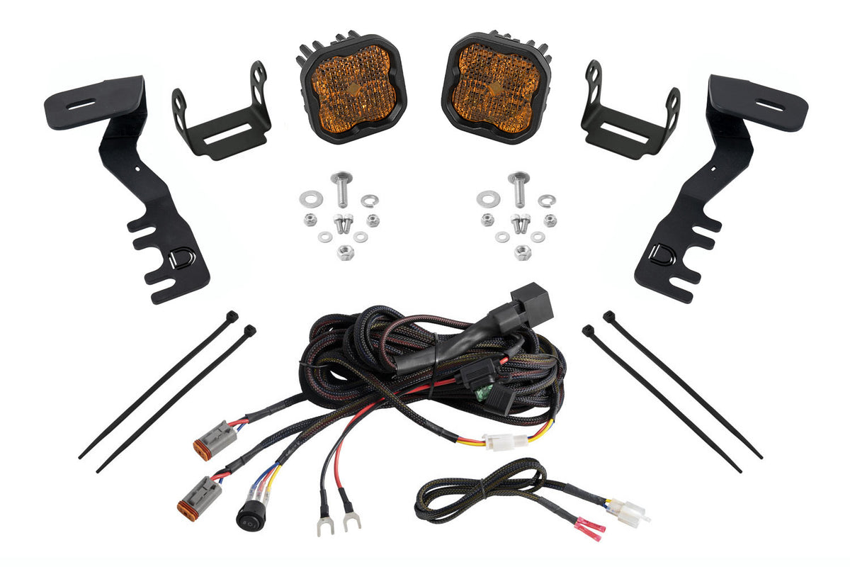 Diode Dynamics SS3 LED Ditch Light Kit for Toyota Tacoma/4Runner Pro Yellow Combo