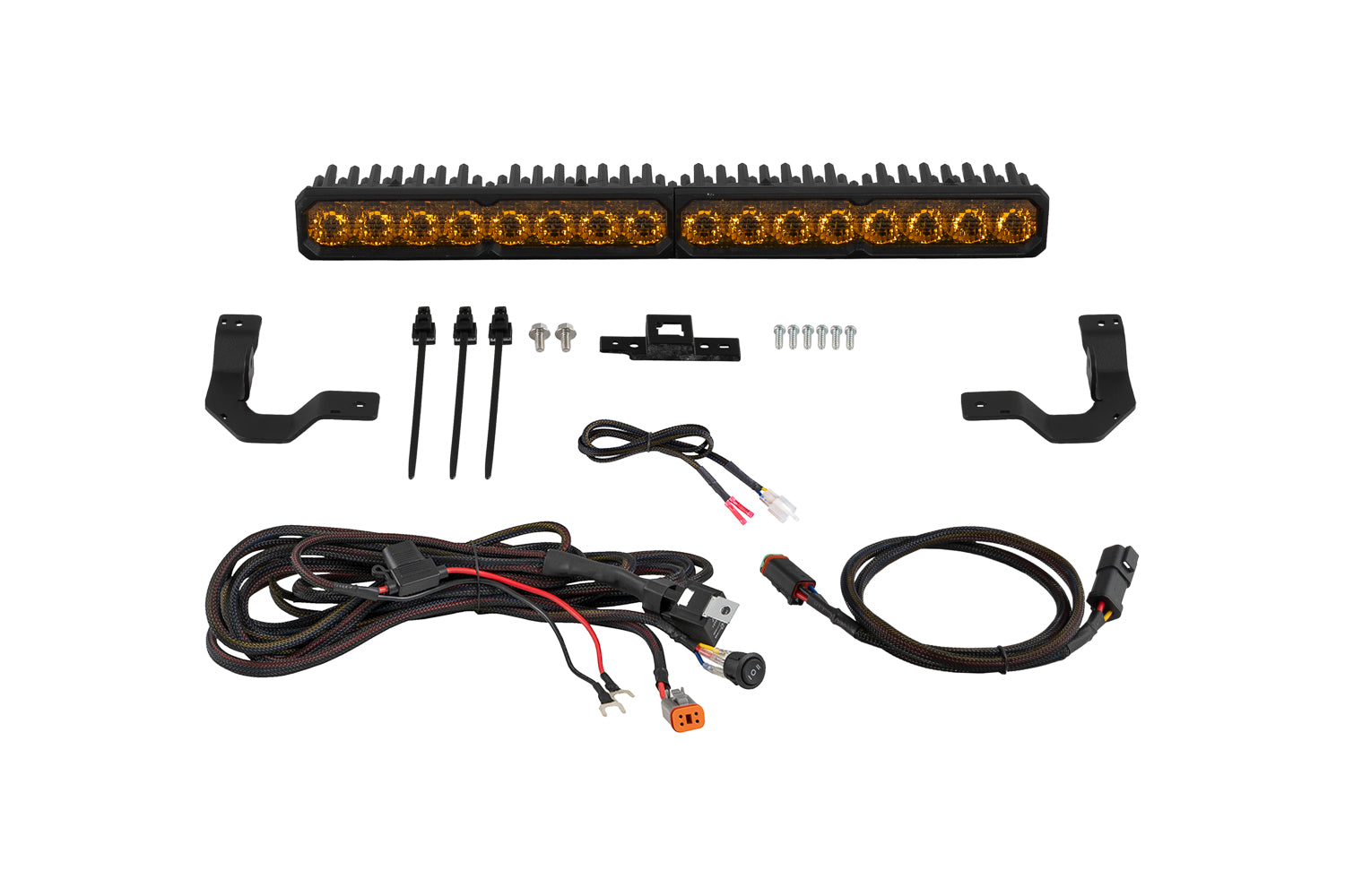 Diode Dynamics TRD Grille Lightbar SS20 Sport Yellow Combo for 2024-2026 Toyota Tacoma