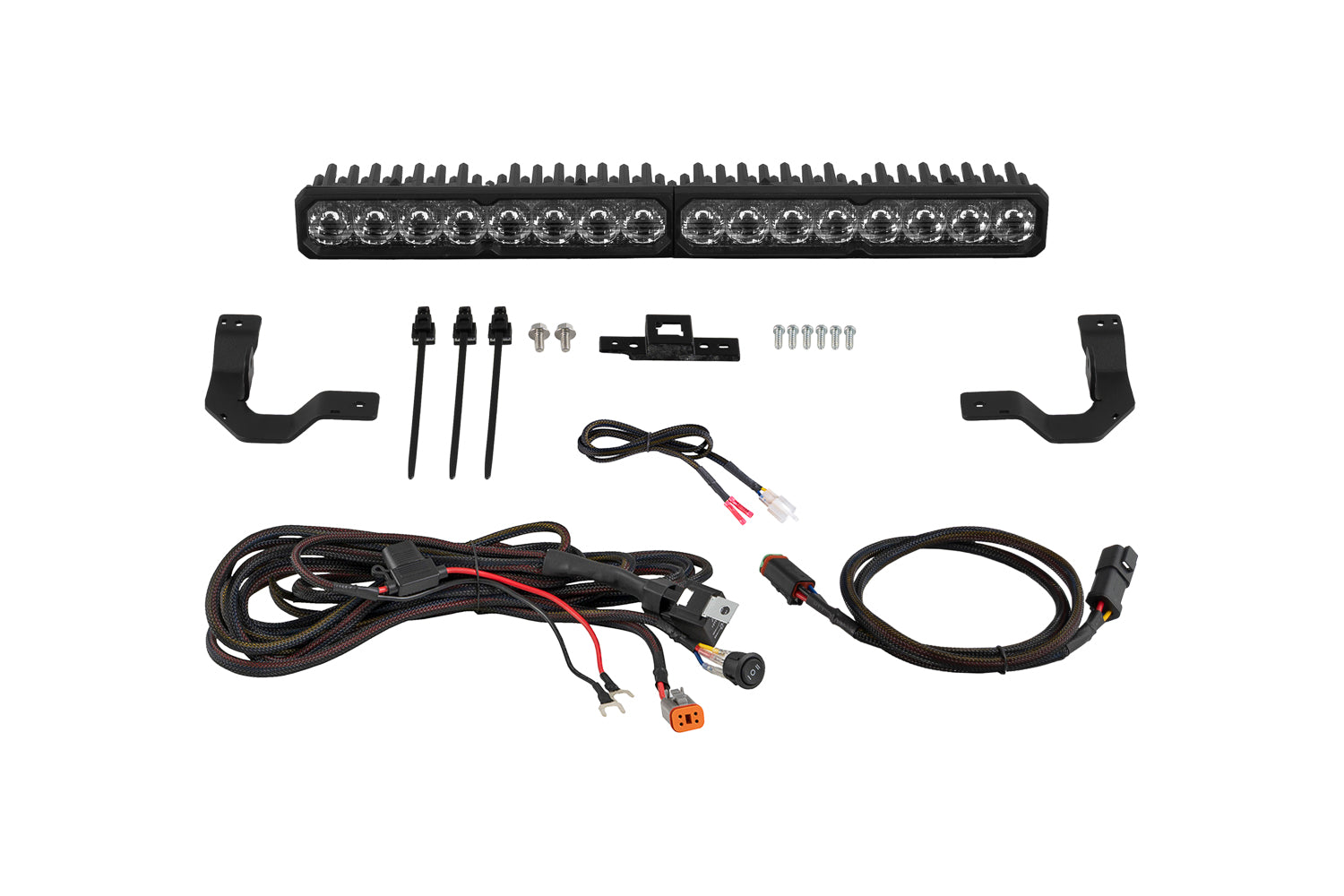 Diode Dynamics Tacoma 2024 TRD Grille Lightbar SS20 Pro White Driving