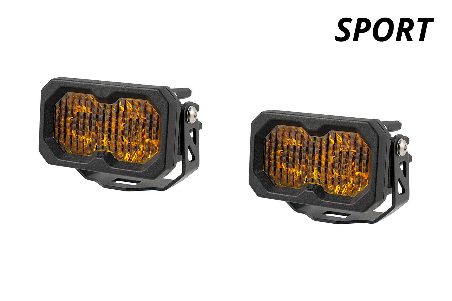 Diode Dynamics C2 2.0 Sport Yellow Flood Standard ABL (pair)
