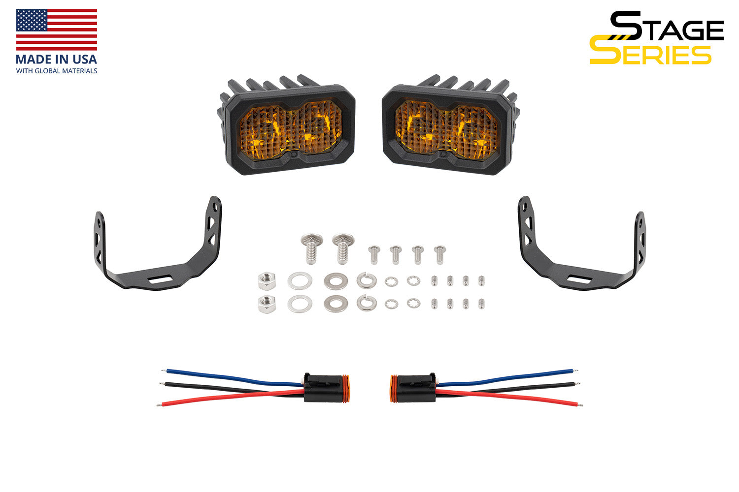 Diode Dynamics C2 2.0 Sport Yellow Spot Standard ABL (pair)