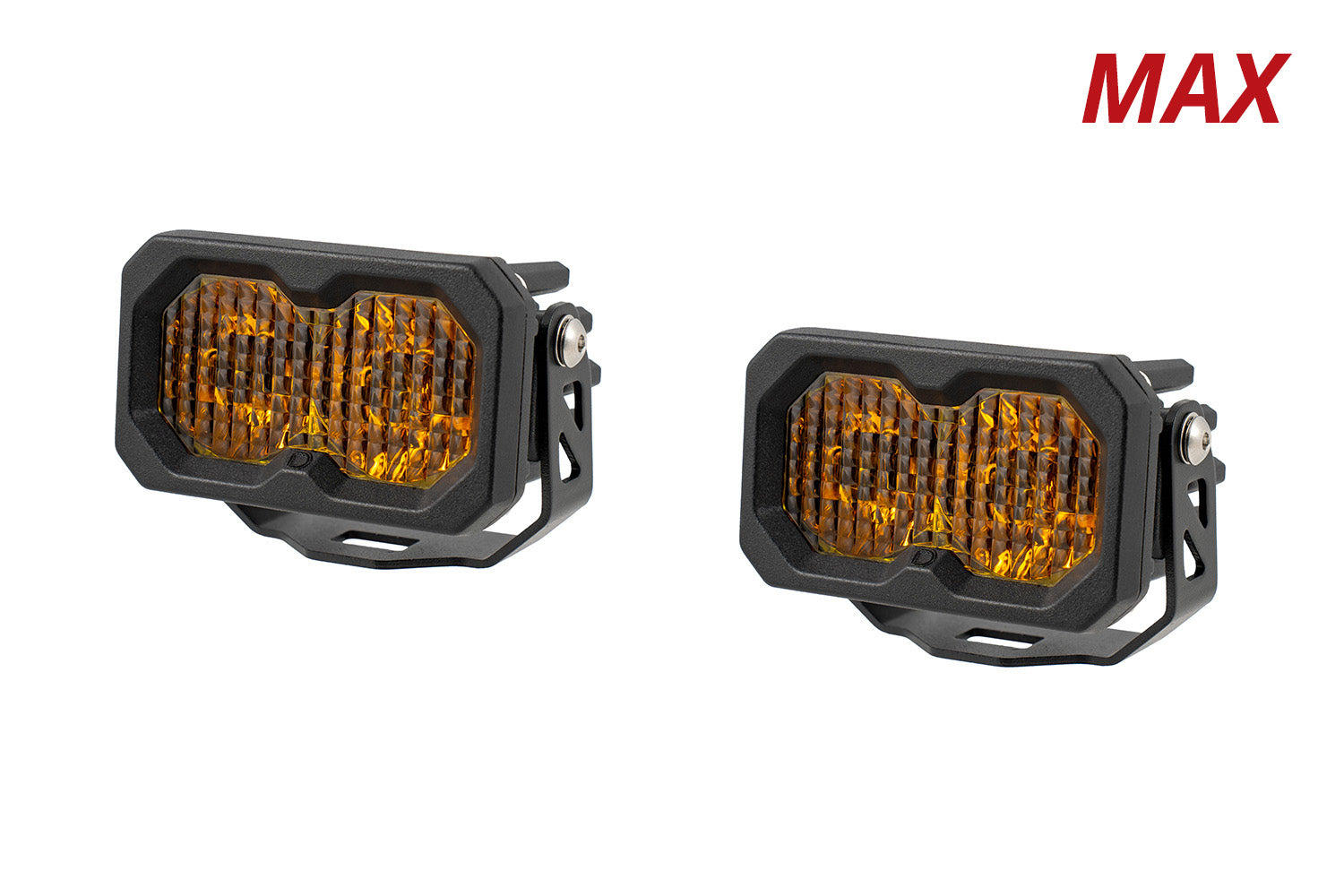Diode Dynamics C2 2.0 Max Yellow Flood Standard ABL (pair)