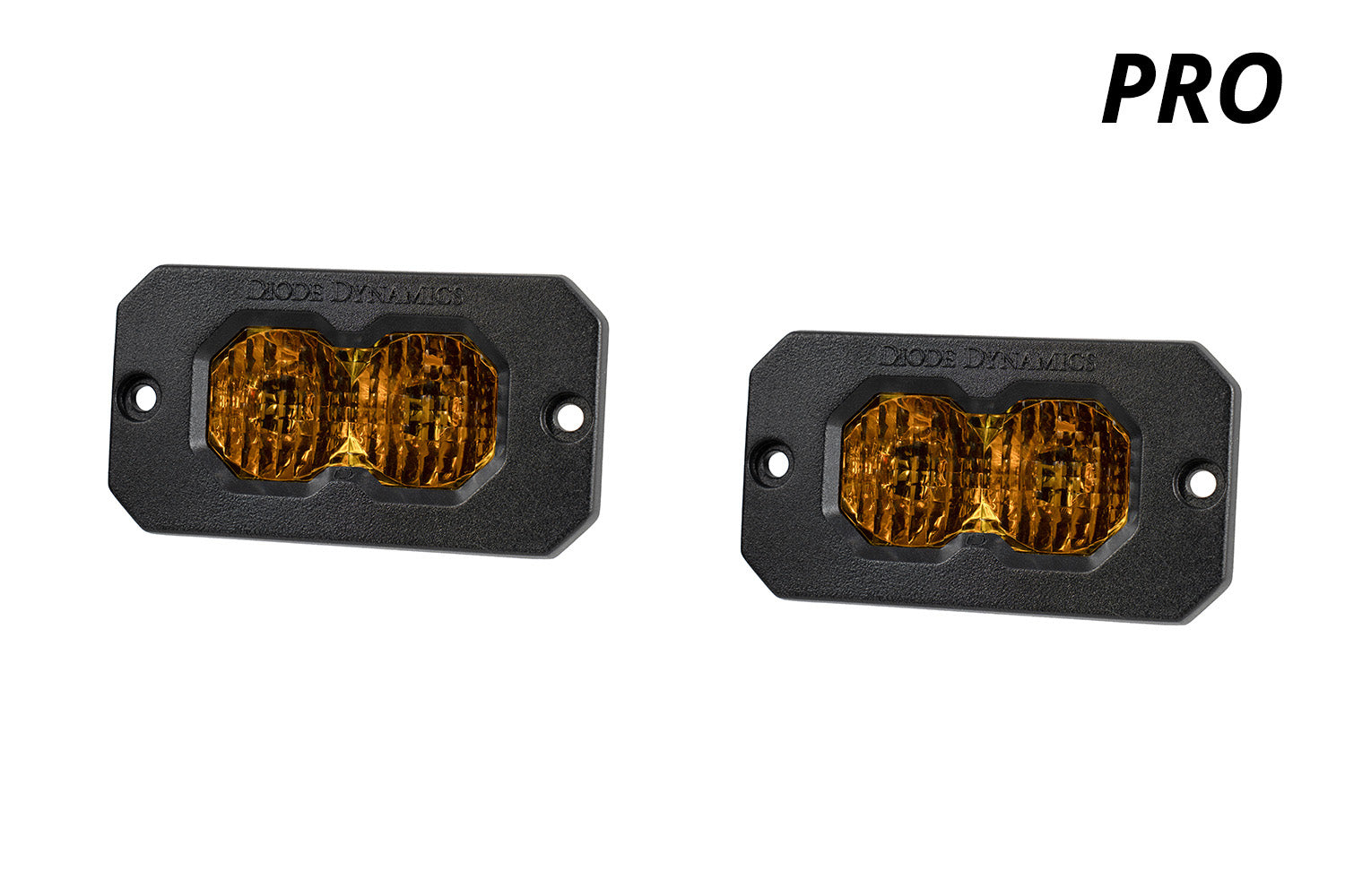 Diode Dynamics C2 2.0 Pro Yellow Combo/Driving Flush ABL (pair)