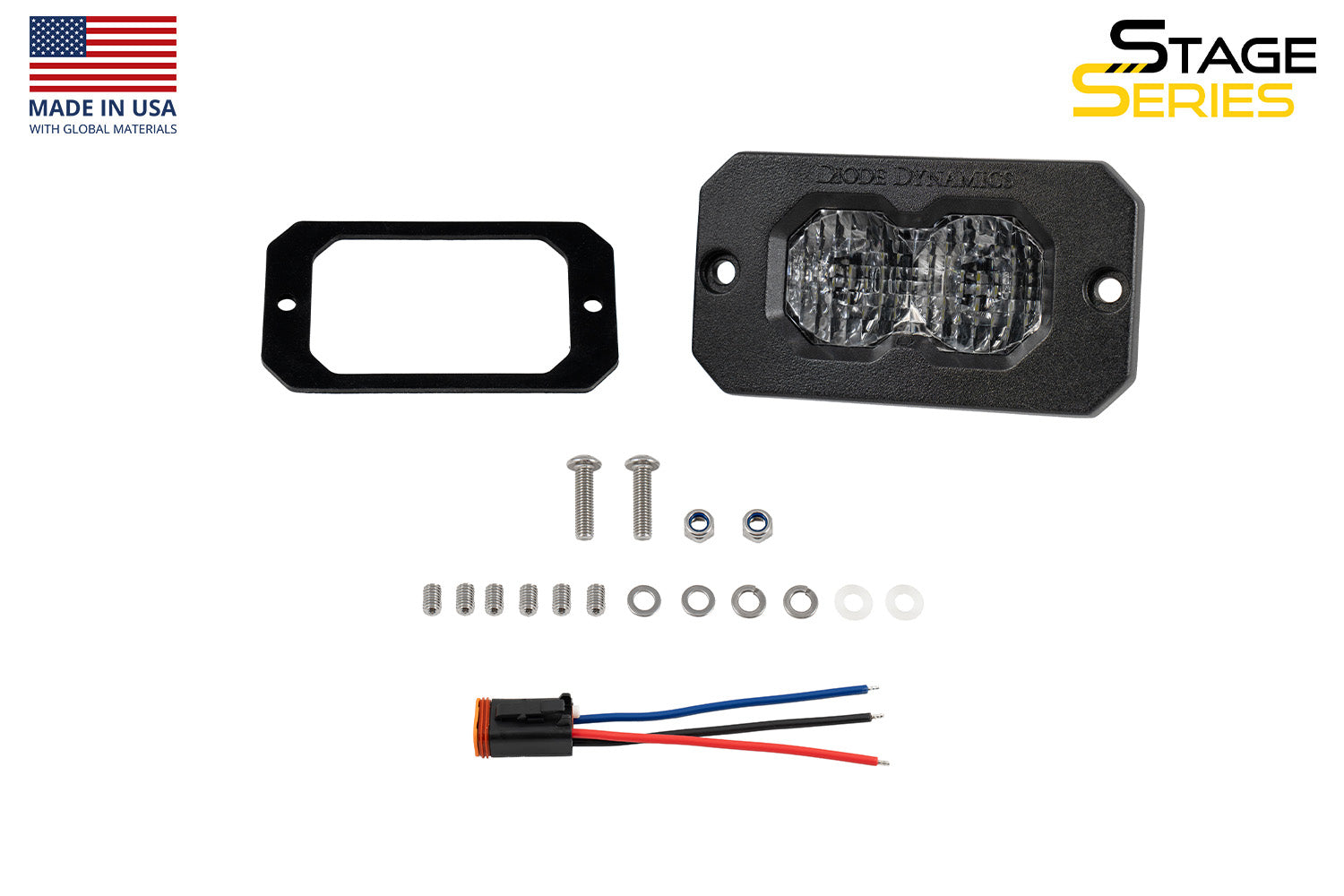 Diode Dynamics C2 2.0 Max White Flood Flush RBL (single)