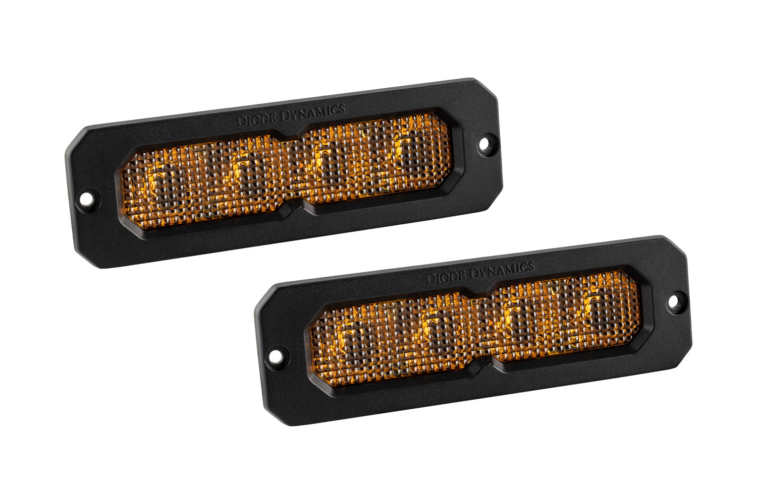 Diode Dynamics SS6 Pro Yellow Flood Flush ABL (pair)