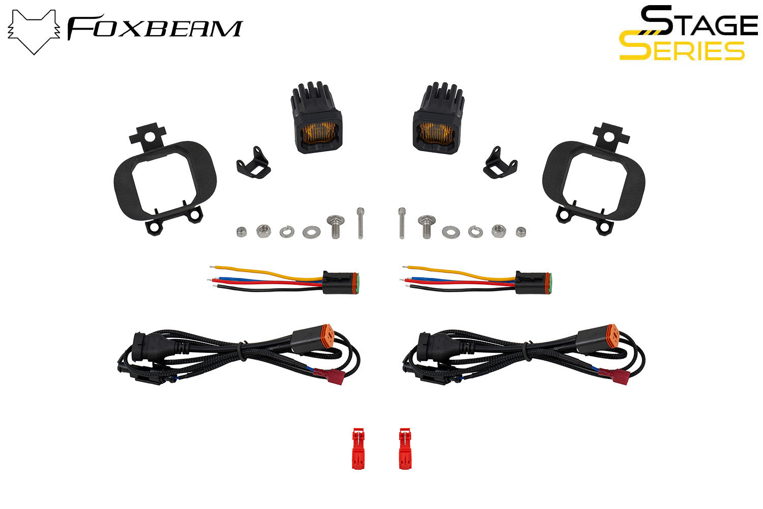 Diode Dynamics SSC1 Type NSQ LED Fog Light Kit Yellow SAE Fog