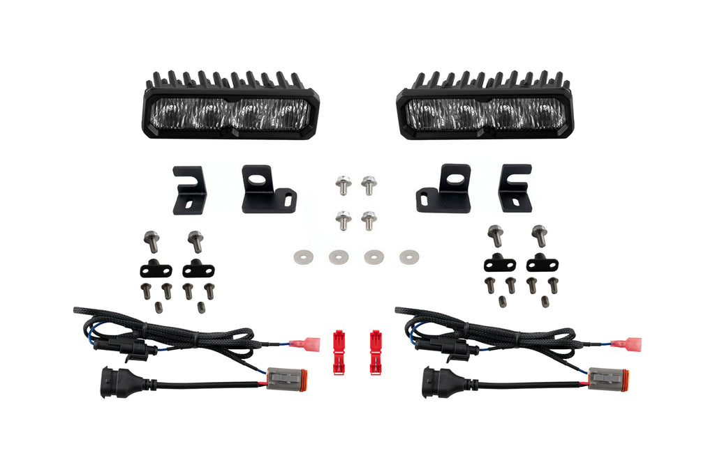 Diode Dynamics Tacoma 2024 Fog SS6 Pro LED Kit White