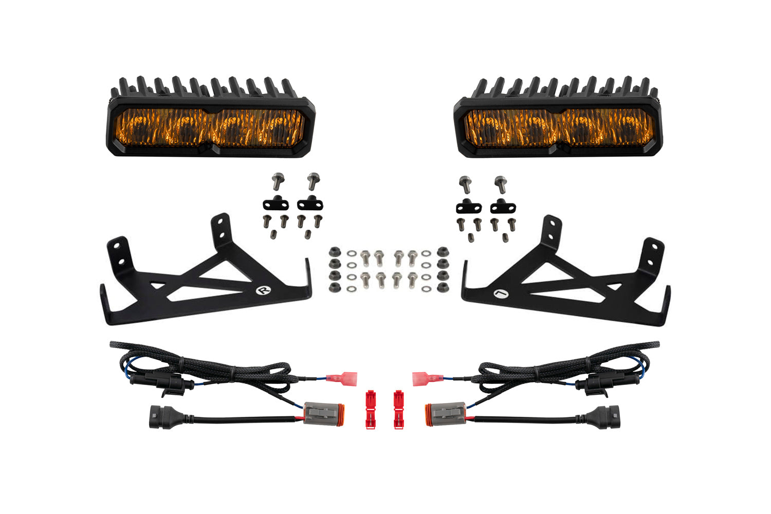 Diode Dynamics Fog SS6 Pro LED Kit Yellow for 2020-2022 Ford F-250 Super Duty