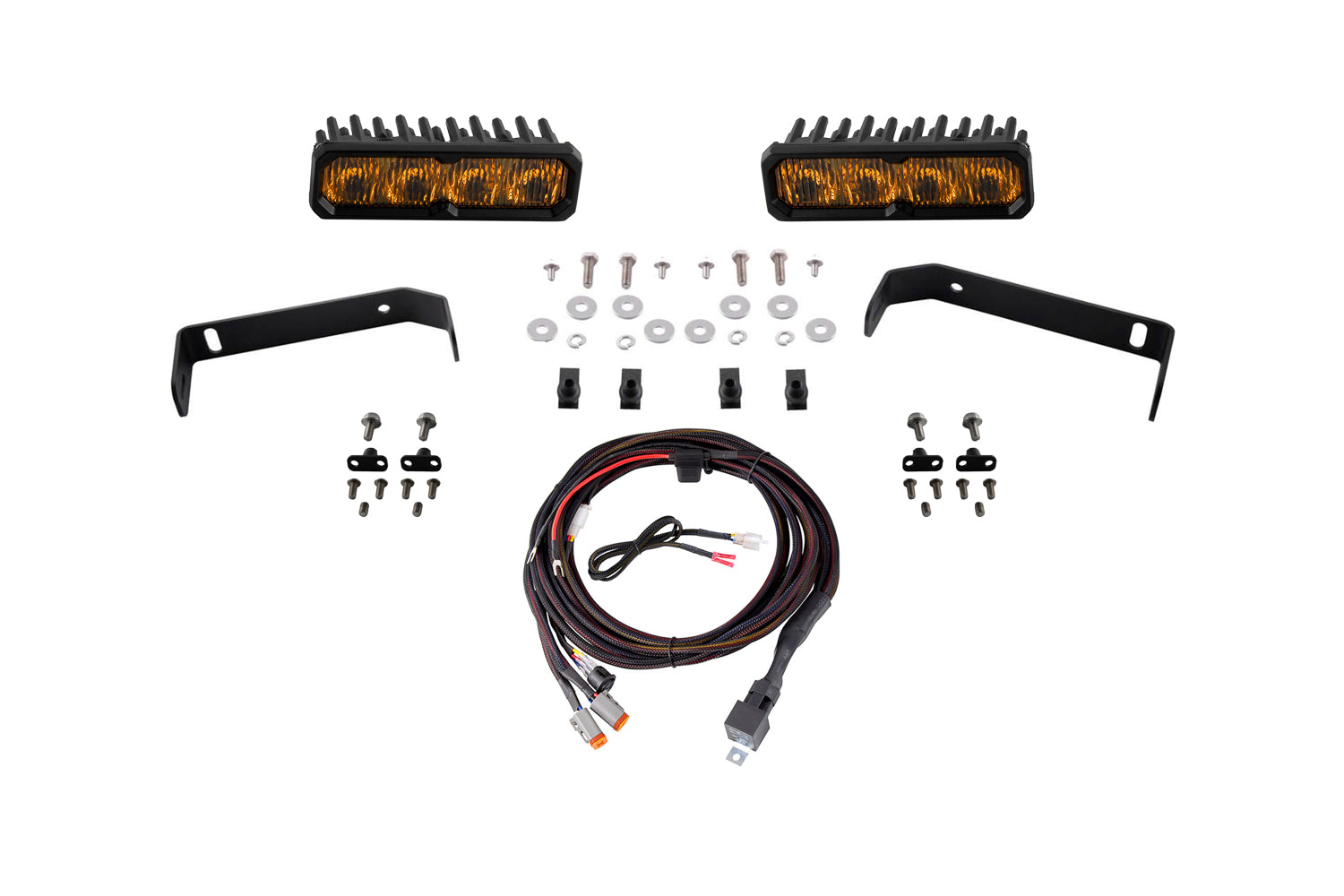 Diode Dynamics SS6 Pro LED Kit Yellow Fog for 2019-2021 Ford Ranger