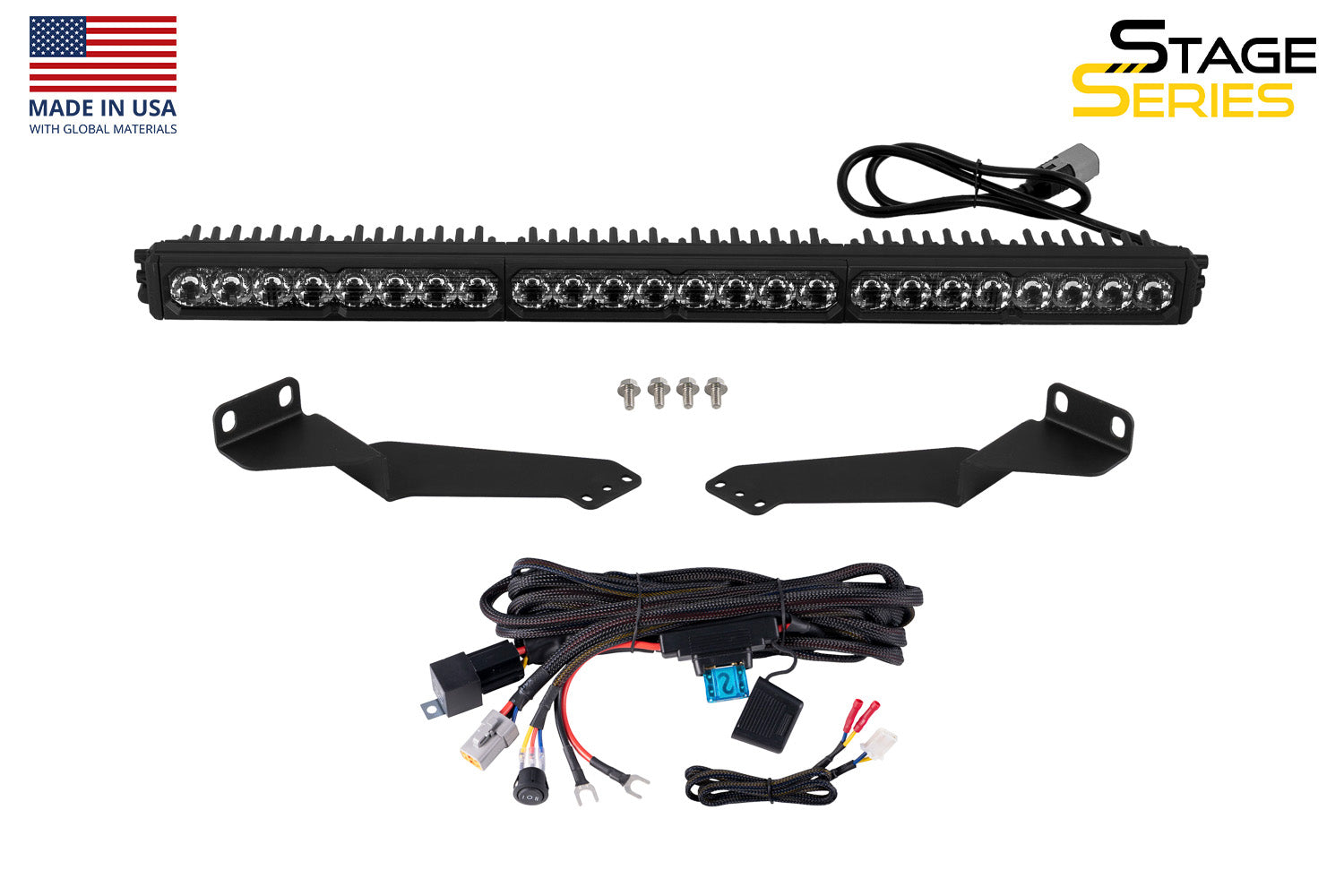 Diode Dynamics Stealth SS30 Pro White Combo ABL for 2016-2023 Toyota Tacoma