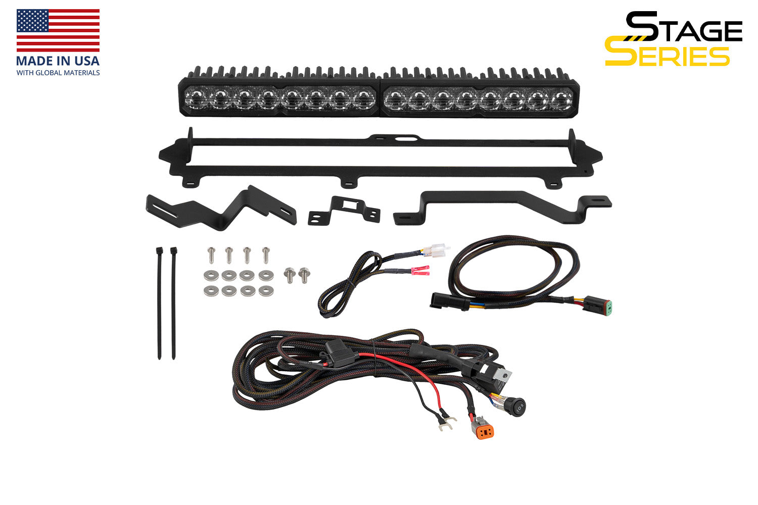 Diode Dynamics Tundra 2022 Pro Grille SS20 Sport LED Kit Yellow Driving