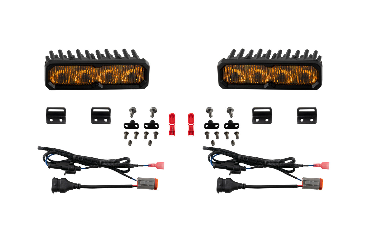 Diode Dynamics Tundra 2022 Fog SS6 Sport LED Kit Yellow