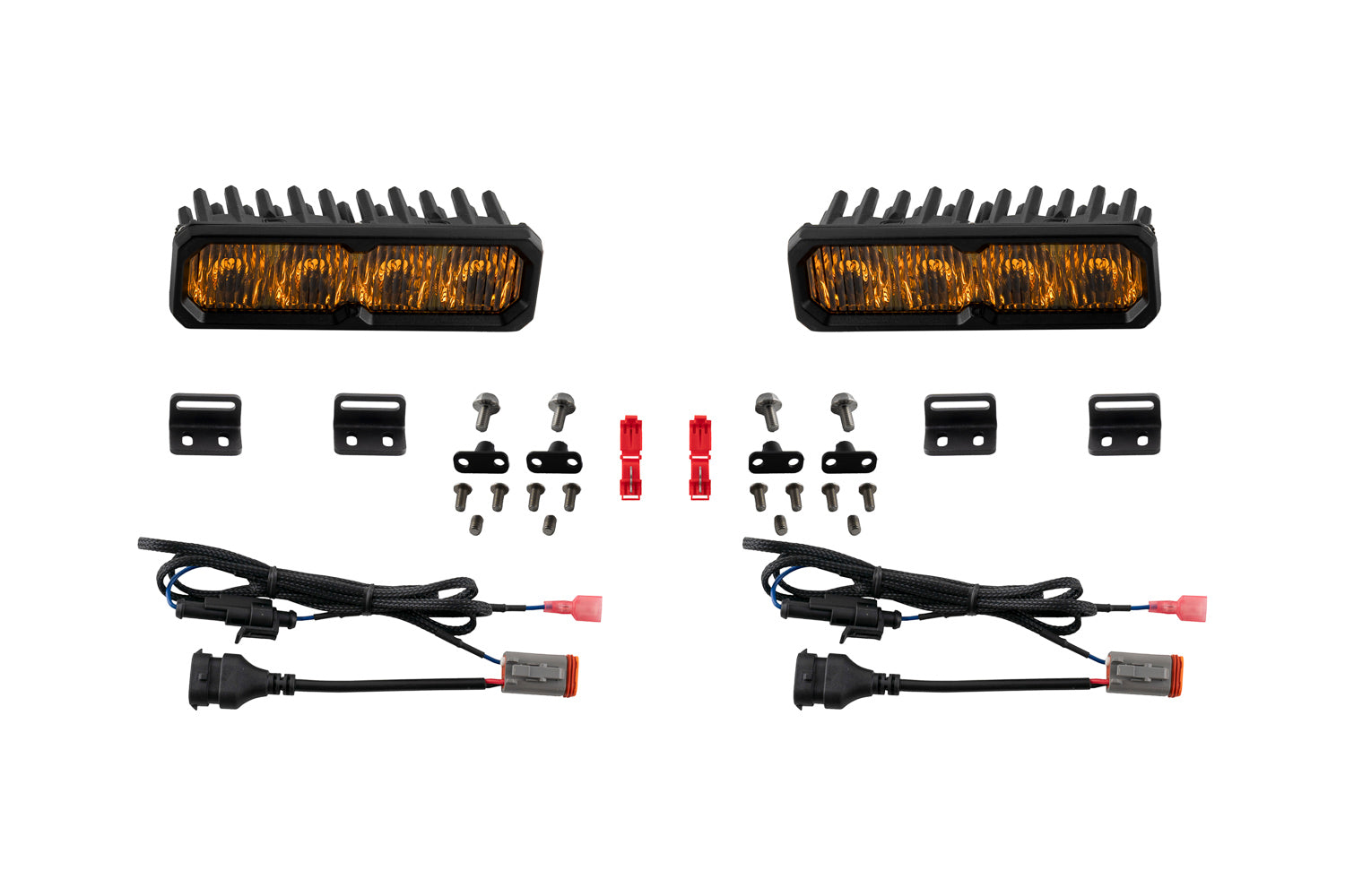 Diode Dynamics Tundra 2022 Fog SS6 Sport LED Kit Yellow